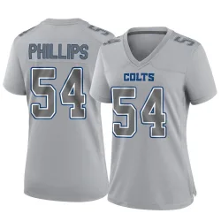 Women's Jacob Phillips Indianapolis Colts No.54 Game Atmosphere Fashion Jersey - Gray