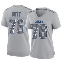 Women's Jake Witt Indianapolis Colts No.76 Game Atmosphere Fashion Jersey - Gray