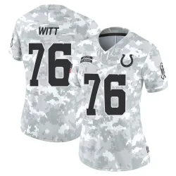 Women's Jake Witt Indianapolis Colts No.76 Limited 2024 Salute to Service Jersey - Arctic Camo