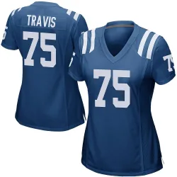 Women's Jalen Travis Indianapolis Colts No.75 Game Team Color Jersey - Royal Blue