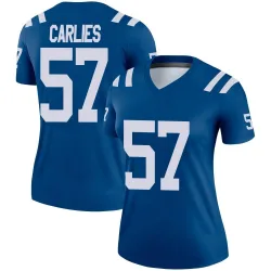 Women's Jaylon Carlies Indianapolis Colts No.57 Legend Jersey - Royal
