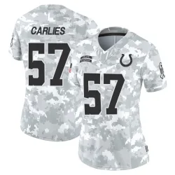 Women's Jaylon Carlies Indianapolis Colts No.57 Limited 2024 Salute to Service Jersey - Arctic Camo