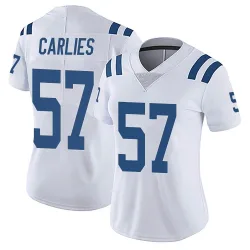 Women's Jaylon Carlies Indianapolis Colts No.57 Limited Vapor Untouchable Jersey - White
