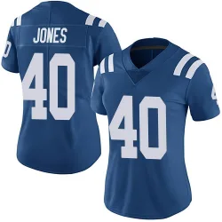Women's Jaylon Jones Indianapolis Colts No.40 Limited Team Color Vapor Untouchable Jersey - Royal