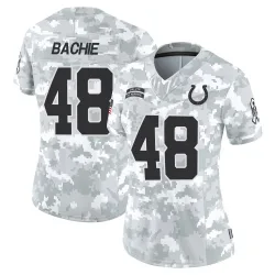 Women's Joe Bachie Indianapolis Colts No.48 Limited 2024 Salute to Service Jersey - Arctic Camo