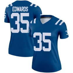 Women's Johnathan Edwards Indianapolis Colts No.35 Legend Jersey - Royal