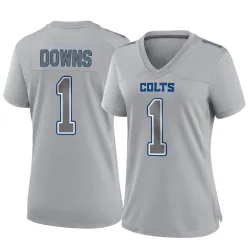 Women's Josh Downs Indianapolis Colts No.1 Game Atmosphere Fashion Jersey - Gray