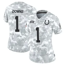 Women's Josh Downs Indianapolis Colts No.1 Limited 2024 Salute to Service Jersey - Arctic Camo