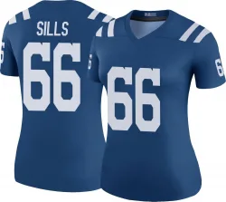 Women's Josh Sills Indianapolis Colts No.66 Legend Color Rush Jersey - Royal