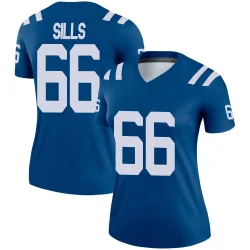Women's Josh Sills Indianapolis Colts No.66 Legend Jersey - Royal