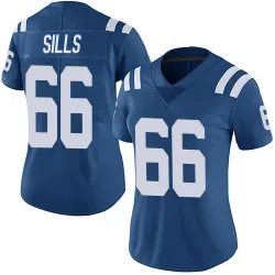 Women's Josh Sills Indianapolis Colts No.66 Limited Team Color Vapor Untouchable Jersey - Royal