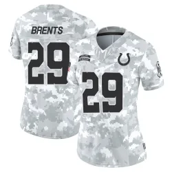 Women's JuJu Brents Indianapolis Colts No.29 Limited 2024 Salute to Service Jersey - Arctic Camo