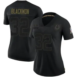 Women's Julian Blackmon Indianapolis Colts No.32 Limited 2020 Salute To Service Jersey - Black
