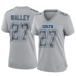 Women's Justin Walley Indianapolis Colts No.27 Game Atmosphere Fashion Jersey - Gray