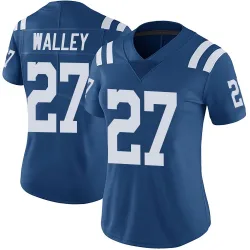 Women's Justin Walley Indianapolis Colts No.27 Limited Color Rush Vapor Untouchable Jersey - Royal
