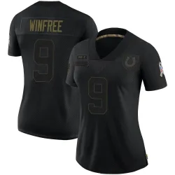 Women's Juwann Winfree Indianapolis Colts No.9 Limited 2020 Salute To Service Jersey - Black