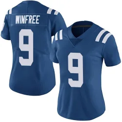Women's Juwann Winfree Indianapolis Colts No.9 Limited Team Color Vapor Untouchable Jersey - Royal