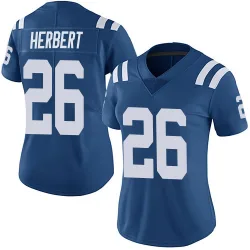 Women's Khalil Herbert Indianapolis Colts No.26 Limited Team Color Vapor Untouchable Jersey - Royal