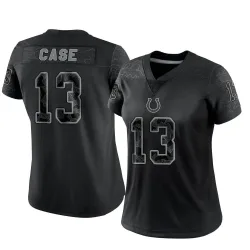 Women's Kody Case Indianapolis Colts No.13 Limited Reflective Jersey - Black