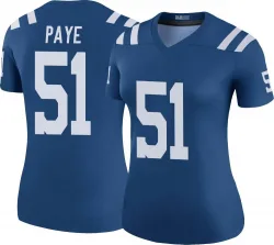 Women's Kwity Paye Indianapolis Colts No.51 Legend Color Rush Jersey - Royal