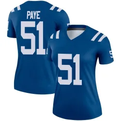 Women's Kwity Paye Indianapolis Colts No.51 Legend Jersey - Royal