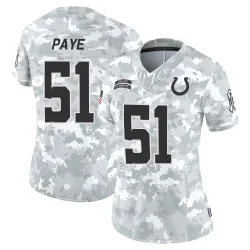 Women's Kwity Paye Indianapolis Colts No.51 Limited 2024 Salute to Service Jersey - Arctic Camo