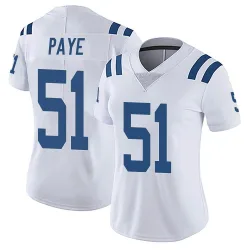 Women's Kwity Paye Indianapolis Colts No.51 Limited Vapor Untouchable Jersey - White