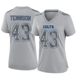 Women's Ladarius Tennison Indianapolis Colts No.43 Game Atmosphere Fashion Jersey - Gray