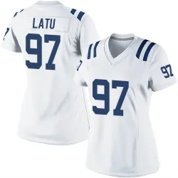Women's Laiatu Latu Indianapolis Colts No.97 Game Jersey - White