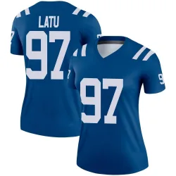 Women's Laiatu Latu Indianapolis Colts No.97 Legend Jersey - Royal