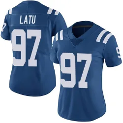 Women's Laiatu Latu Indianapolis Colts No.97 Limited Team Color Vapor Untouchable Jersey - Royal