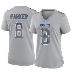 Women's Landon Parker Indianapolis Colts No.8 Game Atmosphere Fashion Jersey - Gray