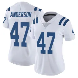 Women's Liam Anderson Indianapolis Colts No.47 Limited Vapor Untouchable Jersey - White