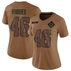 Women's Luke Rhodes Indianapolis Colts No.46 Limited 2023 Salute To Service Jersey - Brown
