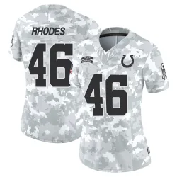 Women's Luke Rhodes Indianapolis Colts No.46 Limited 2024 Salute to Service Jersey - Arctic Camo