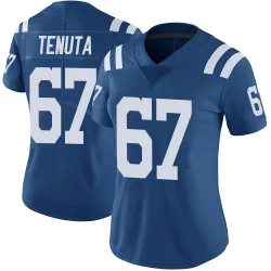 Women's Luke Tenuta Indianapolis Colts No.67 Limited Color Rush Vapor Untouchable Jersey - Royal