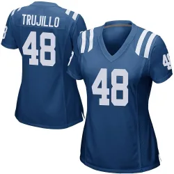 Women's Maddux Trujillo Indianapolis Colts No.48 Game Team Color Jersey - Royal Blue