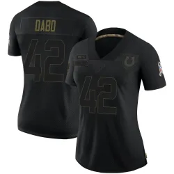 Women's Marcel Dabo Indianapolis Colts No.42 Limited 2020 Salute To Service Jersey - Black