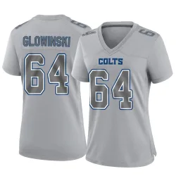 Women's Mark Glowinski Indianapolis Colts No.64 Game Atmosphere Fashion Jersey - Gray