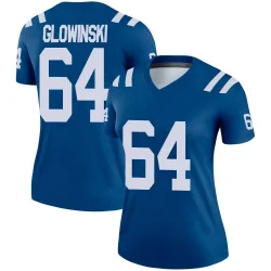 Women's Mark Glowinski Indianapolis Colts No.64 Legend Jersey - Royal