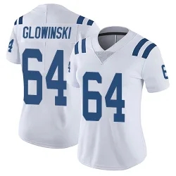 Women's Mark Glowinski Indianapolis Colts No.64 Limited Vapor Untouchable Jersey - White