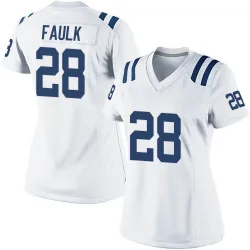 Women's Marshall Faulk Indianapolis Colts No.28 Game Jersey - White