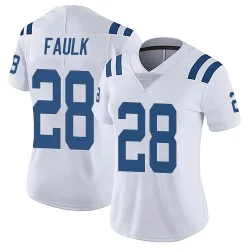 Women's Marshall Faulk Indianapolis Colts No.28 Limited Vapor Untouchable Jersey - White