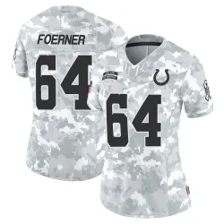 Women's Marshall Foerner Indianapolis Colts No.64 Limited 2024 Salute to Service Jersey - Arctic Camo