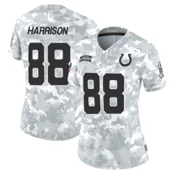 Women's Marvin Harrison Indianapolis Colts No.88 Limited 2024 Salute to Service Jersey - Arctic Camo