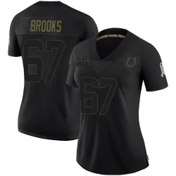 Women's Mason Brooks Indianapolis Colts No.67 Limited 2020 Salute To Service Jersey - Black