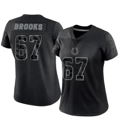 Women's Mason Brooks Indianapolis Colts No.67 Limited Reflective Jersey - Black