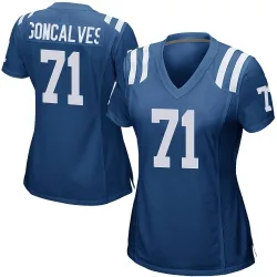 Women's Matt Goncalves Indianapolis Colts No.71 Game Team Color Jersey - Royal Blue