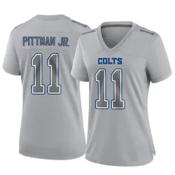 Women's Michael Pittman Jr. Indianapolis Colts No.11 Game Atmosphere Fashion Jersey - Gray