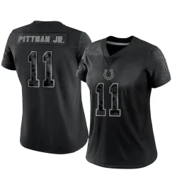 Women's Michael Pittman Jr. Indianapolis Colts No.11 Limited Reflective Jersey - Black